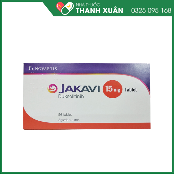 Thuốc Jakavi 15mg điều trị bệnh nhân xơ tủy xương